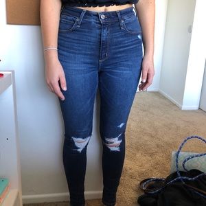 A&F ripped jeans